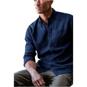 Line Of Trade Frank Shirt, Navy, 100% Cotton, Men's 2XL